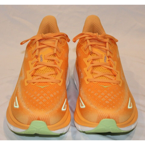 NIB Hoka One One Men's Clifton 9 Running Athletic Sneakers SLRL Orange Sz 13 NIB - Picture 4 of 6